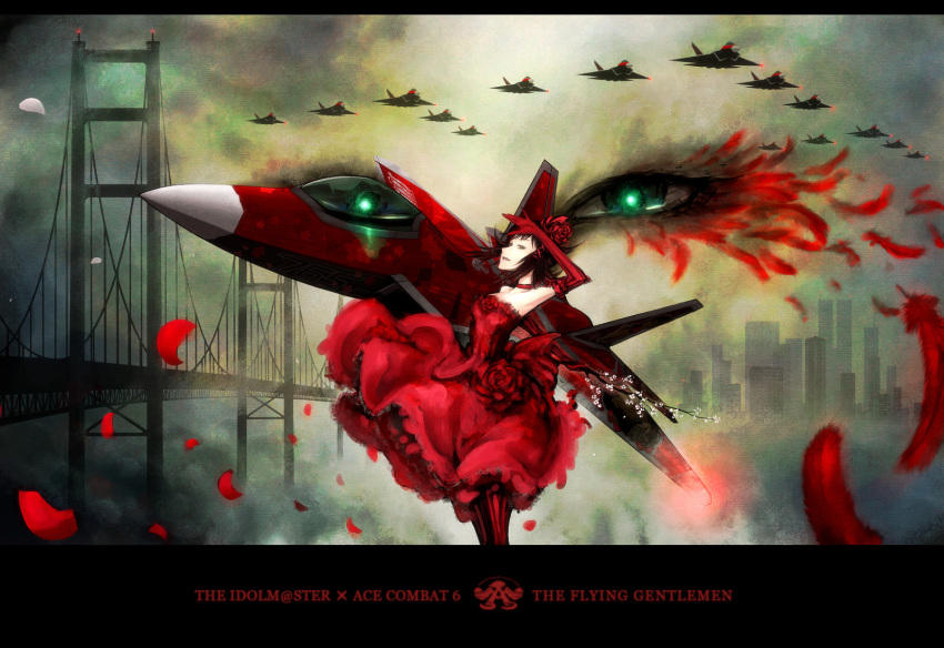 1girl, ace_combat, aircraft, airplane, amami_haruka, bad_id, bad_pixiv_id, branch