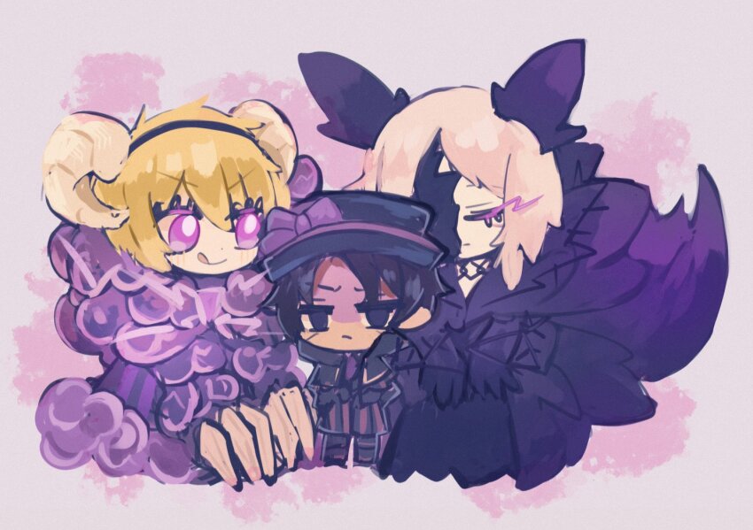 1other, 2girls, :q, animal_ears, barbed_wire, blonde_hair, brown_hair, claws