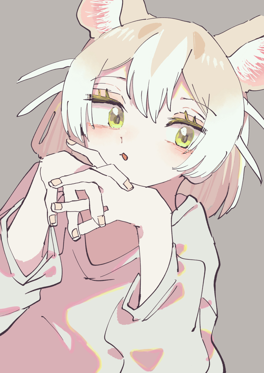 1girl, absurdres, animal_ear_fluff, animal_ears, blonde_hair, cat_(kemono_friends), cat_ears, cat_girl