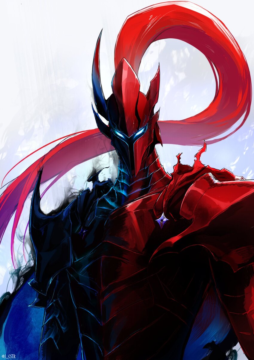 1other, absurdres, armor, full_armor, glowing, glowing_eyes, highres, igris_(solo_leveling)