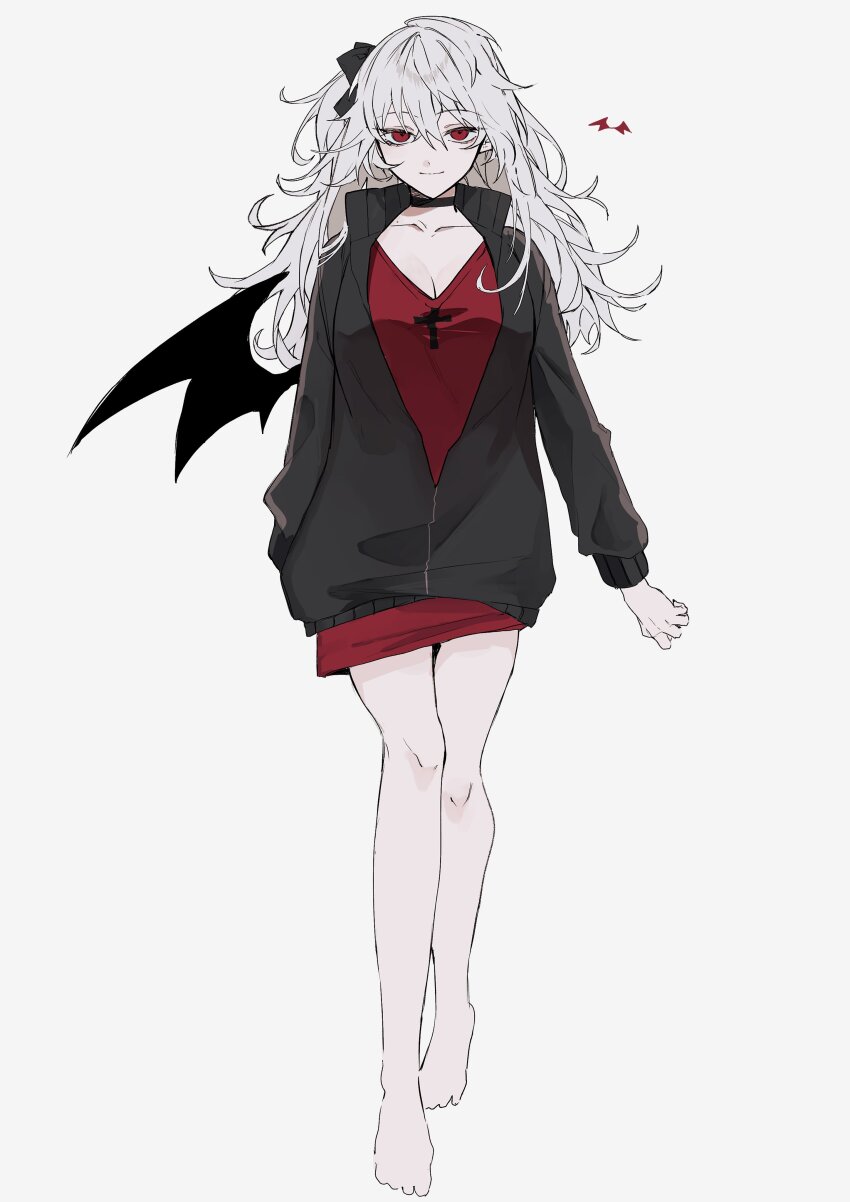 1girl, absurdres, barefoot, full_body, genderswap, genderswap_(mtf), highres, kuzuha_(nijisanji)