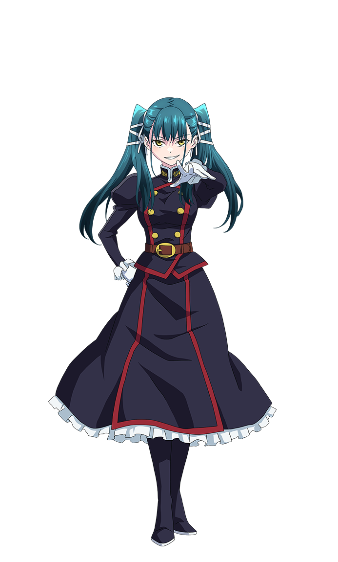 1girl, artist_request, azuma_yachiho, black_boots, boots, green_hair, long_skirt, mato_seihei_no_slave