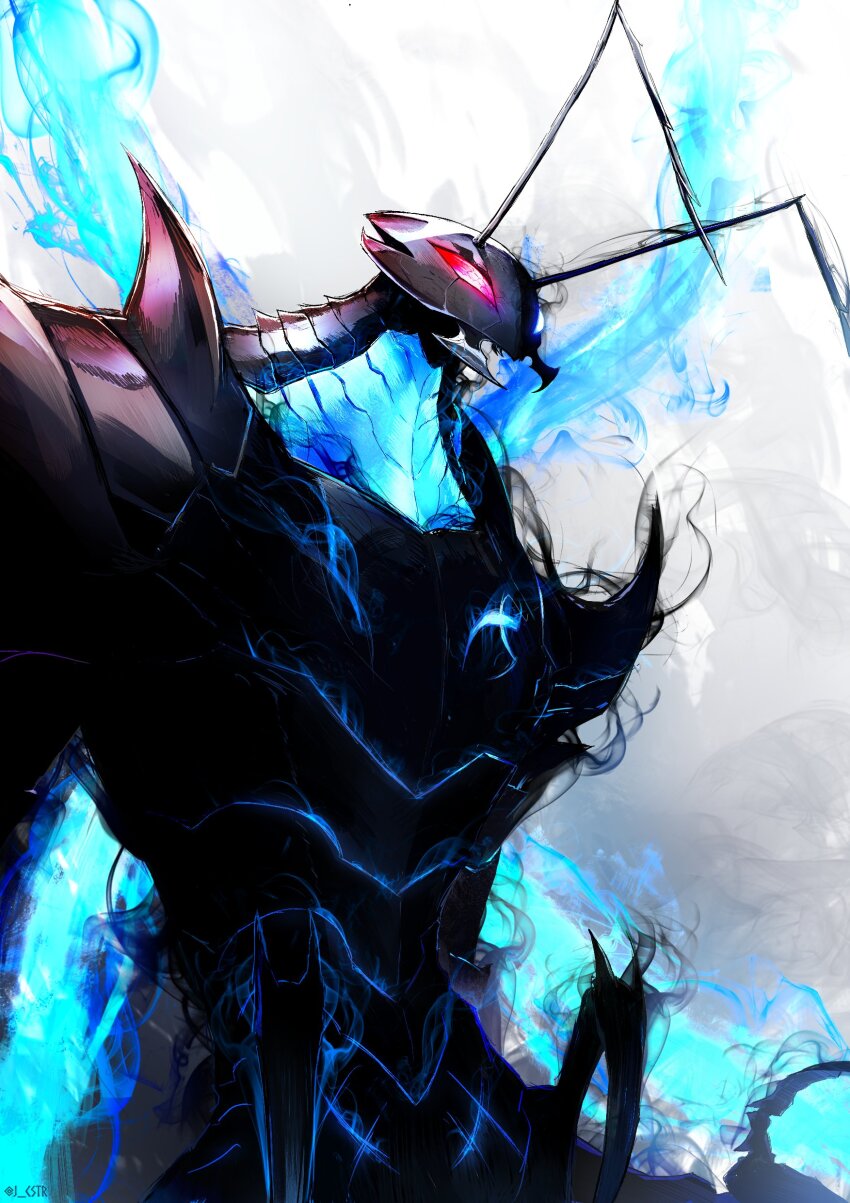 1other, absurdres, ant, antlers, beru_(solo_leveling), bug, glowing, highres