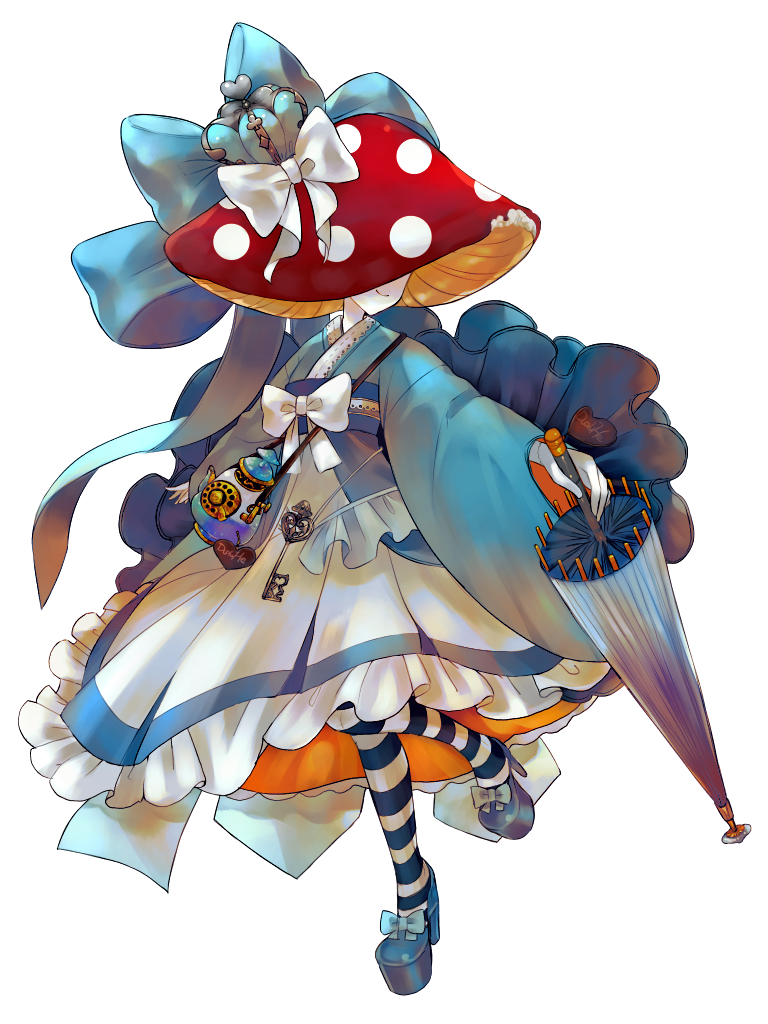 1girl, blue_bow, bow, crown, dairoku_ryouhei, dress, drink_me, foreshortening