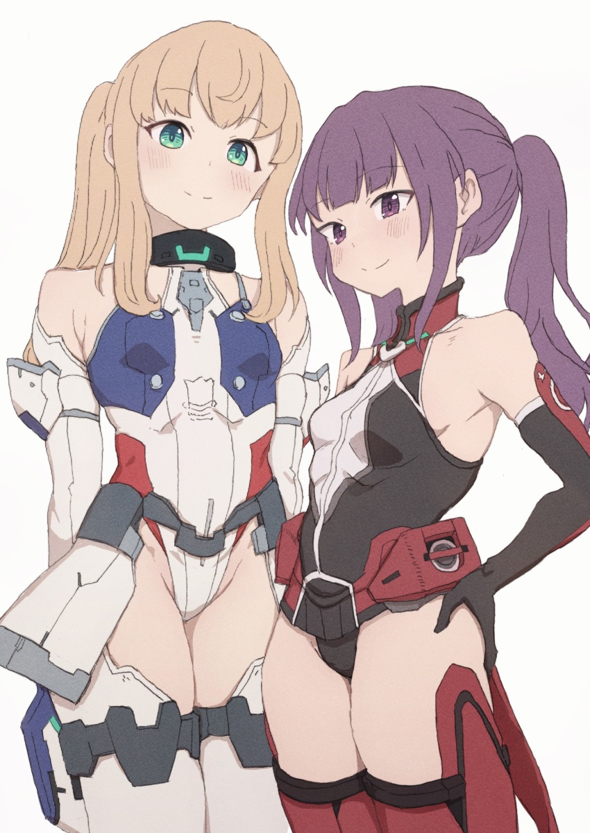 absurdres, alice_gear_aegis, bare_shoulders, black_gloves, blonde_hair, blush, breasts, elbow_gloves