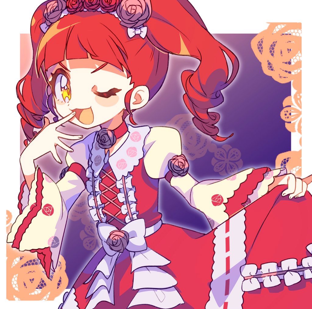 1girl, akagi_anna, blunt_bangs, choker, collared_dress, commentary_request, cowboy_shot, dress