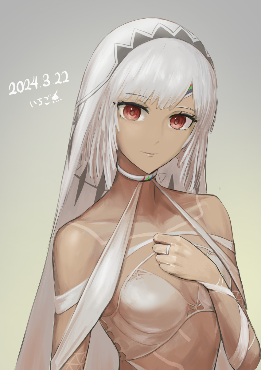 152_in_can, 1girl, 2024, absurdres, altera_(fate), bra, breasts, cleavage