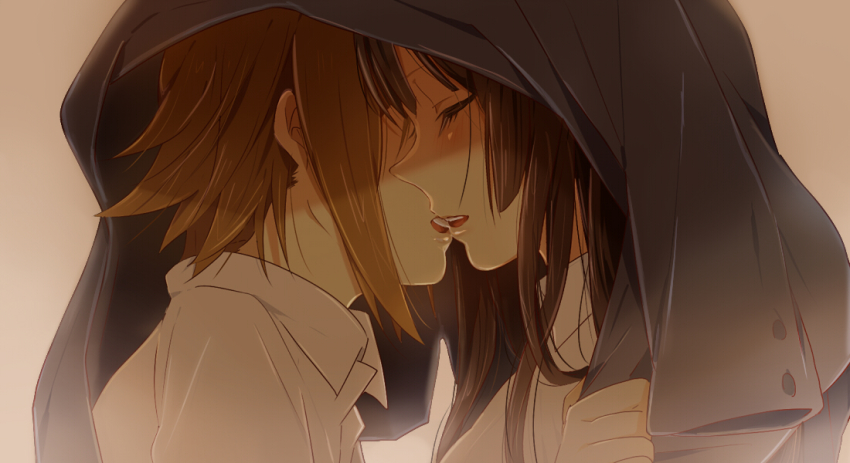 2girls, akiyama_mio, bad_id, bad_pixiv_id, black_hair, blazer, blouse, blush