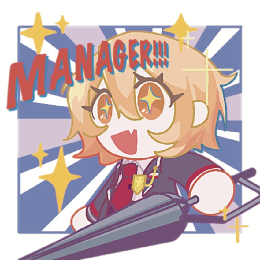 !, !!, +_+, 1girl, black_coat, blonde_hair, bob_cut, chibi