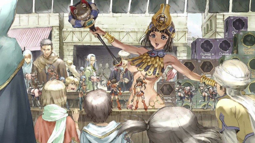 6+boys, 6+girls, ancient_princess_menace, anime_screenshot, ass, black_hair, blue_eyes, breasts