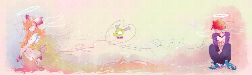 10s, 1boy, 1girl, absurdly_long_hair, ah-lyong_lee, bad_id, bad_pixiv_id, brief_(psg)