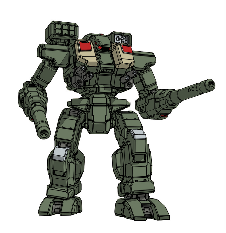 arm_cannon, battletech, cannon, chest_cannon, choujikuu_yousai_macross, color_variation, commentary, darkton-artemis