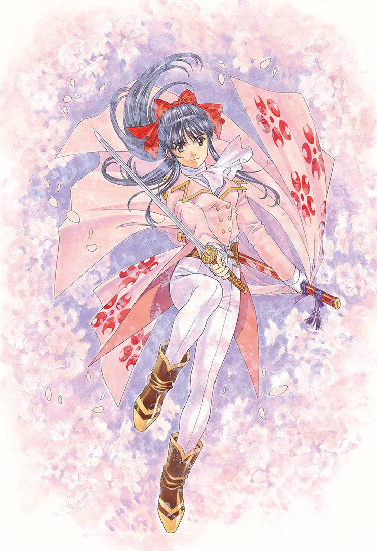 ascot, belt, black_hair, blunt_sidelocks, boots, brown_belt, brown_boots, brown_eyes