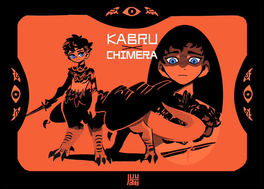 1boy, black_border, black_feathers, black_hair, black_wings, blue_eyes, border, bxnke