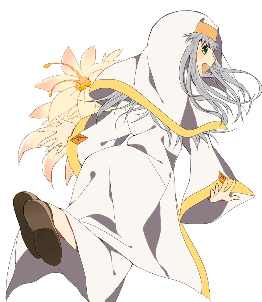 highres, index_(toaru_majutsu_no_index), kangokun, long_hair, nun, silver_hair, smile, solo