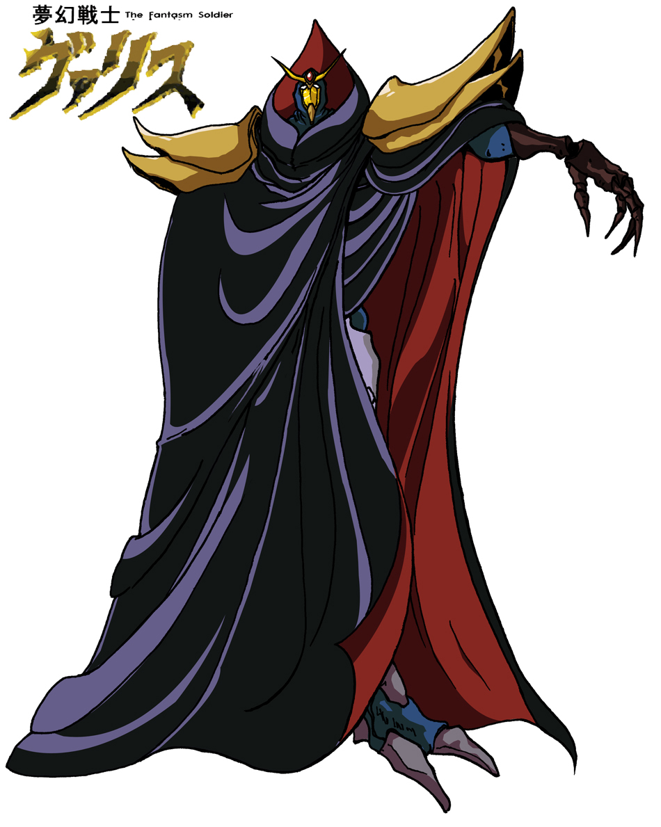 1980s_(style), 1boy, cape, cloak, copyright_name, male_focus, mugen_senshi_valis, oldschool