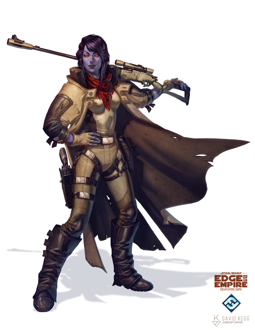 1girl, absurdres, alien, artist_logo, artist_name, bandana, black_hair, blue_skin