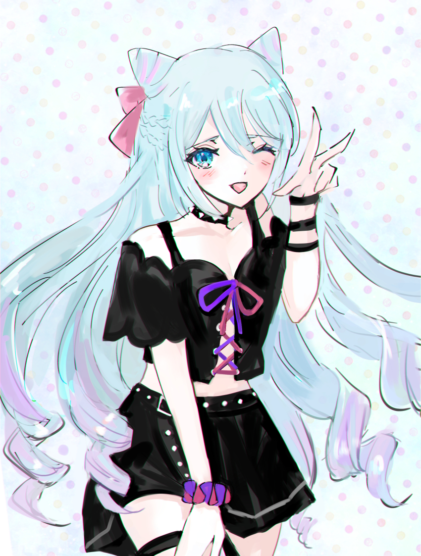 1boy, absurdres, androgynous, blue_hair, cone_hair_bun, diamond_cutout, drill_hair, fire_emblem