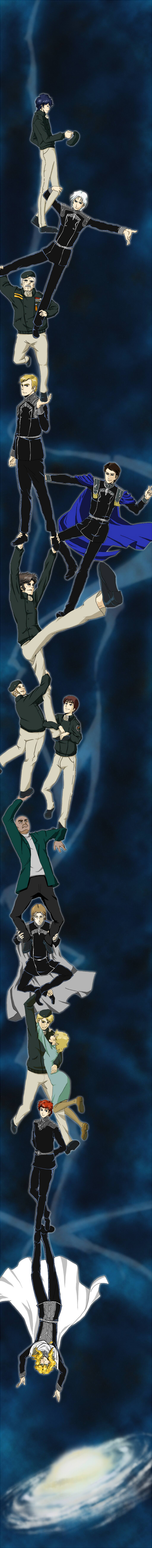 1girl, 6+boys, absurdres, adalbert_von_fahrenheit, adrian_rubinsky, alexander_bucock, cornelius_lutz, durarara!!