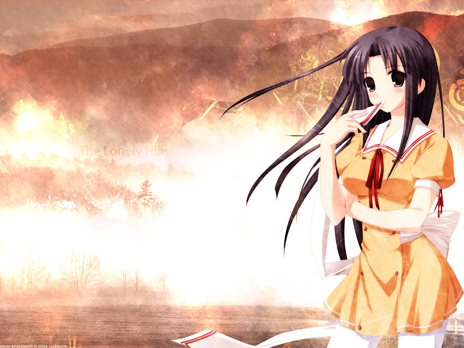 alto, black_hair, brown_eyes, iwasaki_kouji, long_hair, sakuraoka_miharu, school_uniform