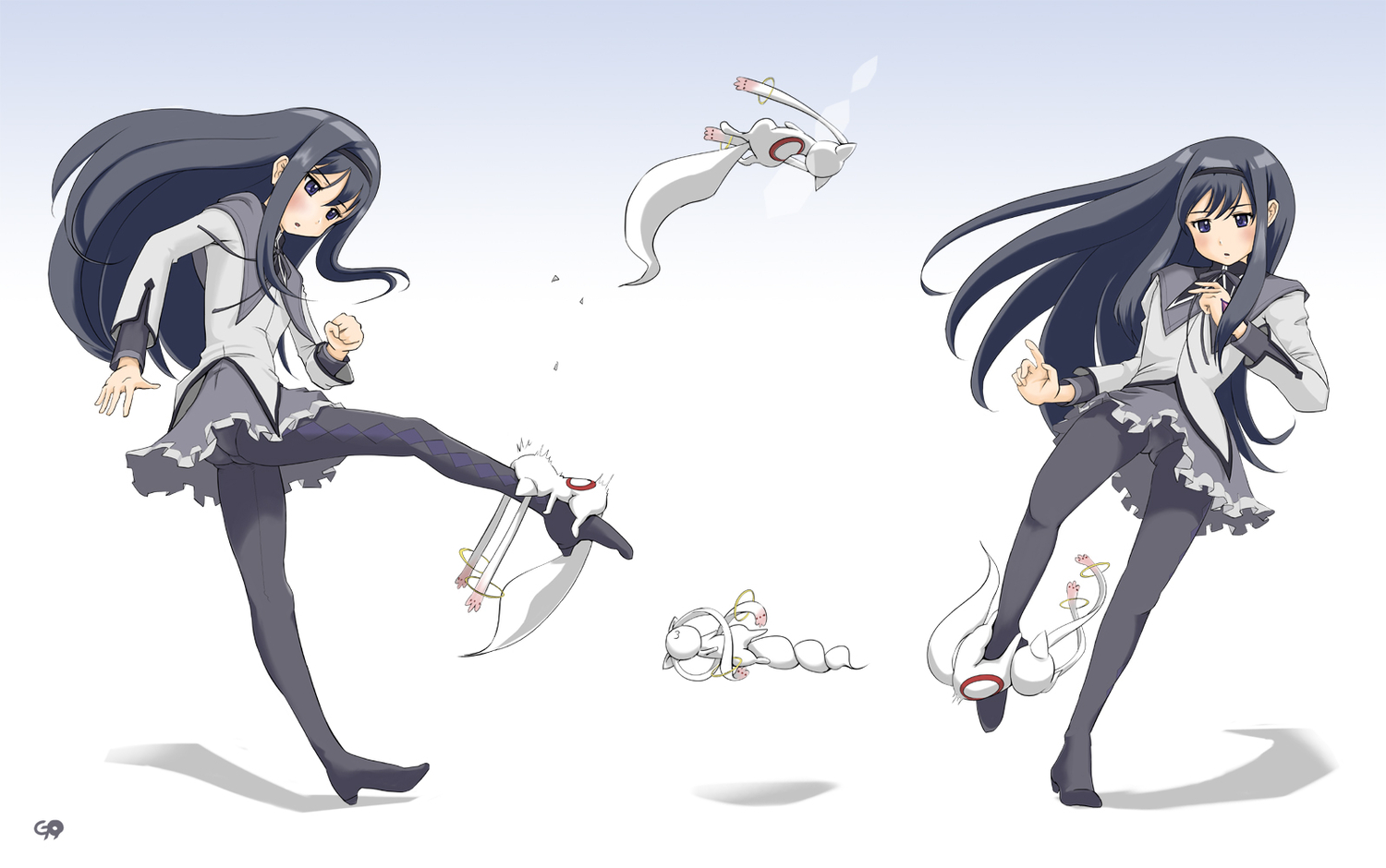 akemi_homura, get9, kyuubee, mahou_shoujo_madoka_magica