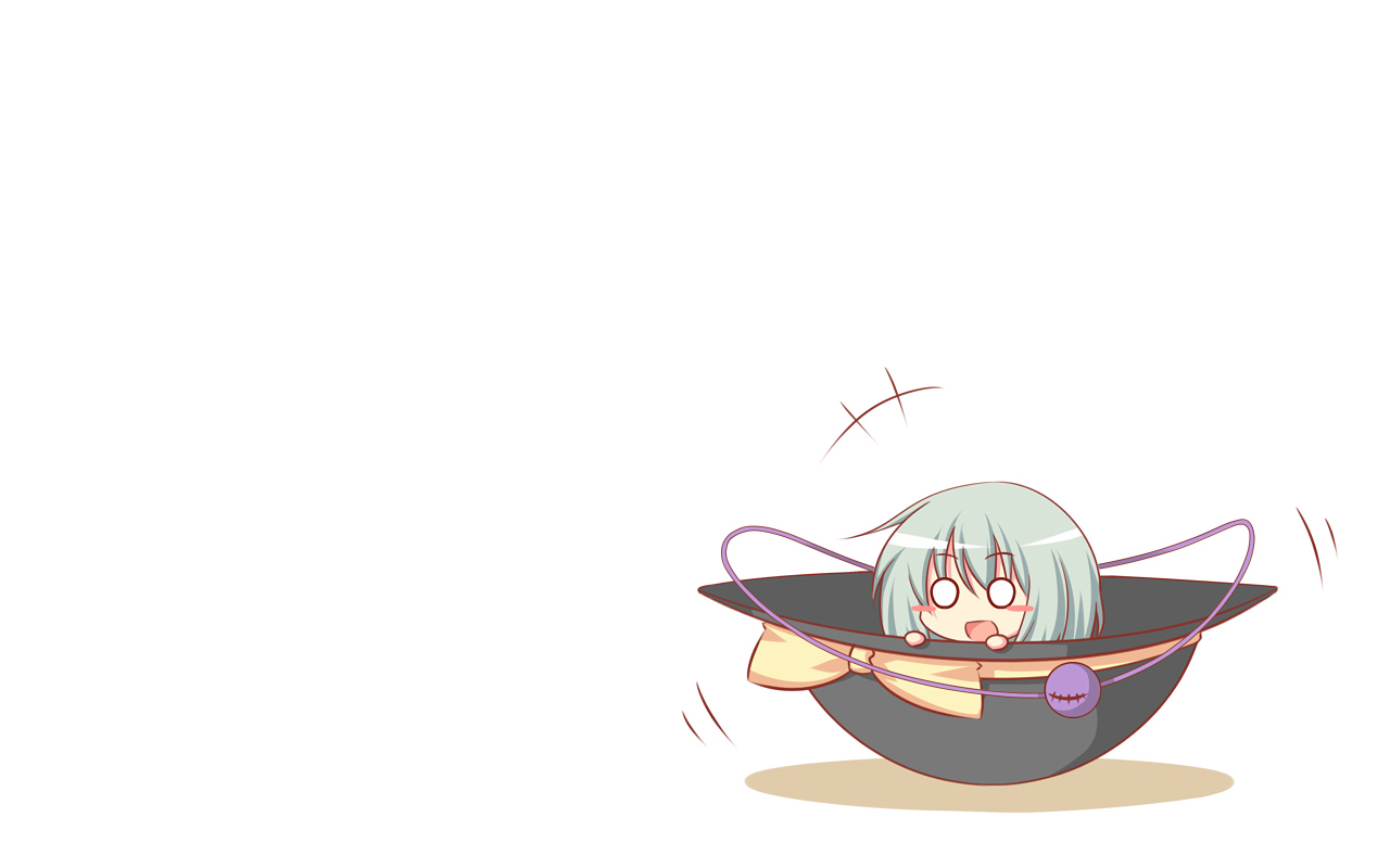 chibi, green_hair, hat, kohsan_, komeiji_koishi, touhou, white