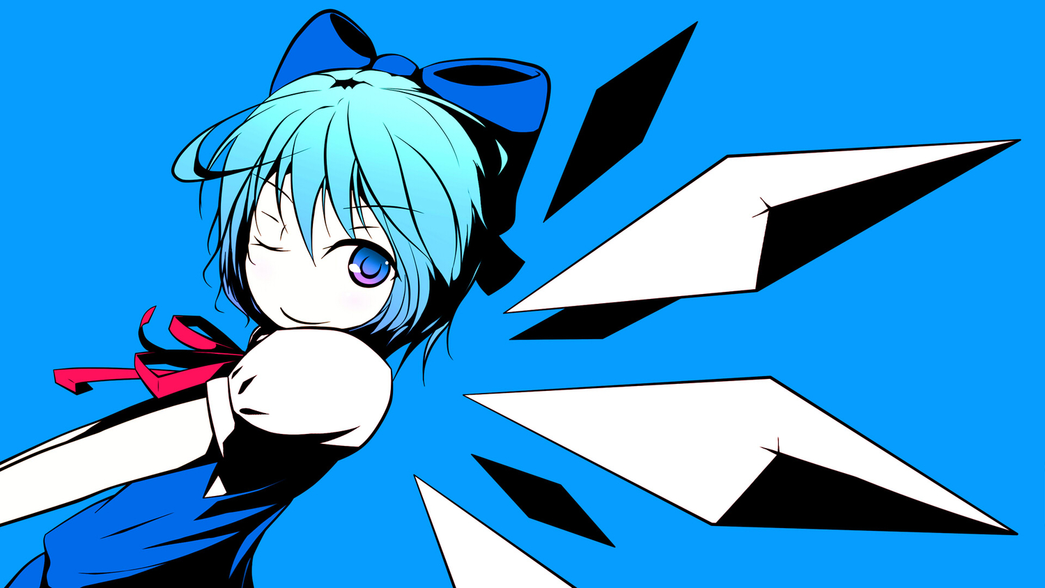 cirno, dise, fairy, polychromatic, touhou