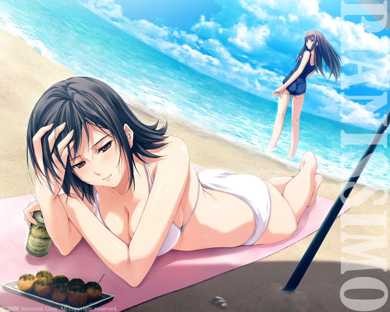 beach, bikini, pianissimo, shirakawa_ayane, swimsuit, tachibana_mikage