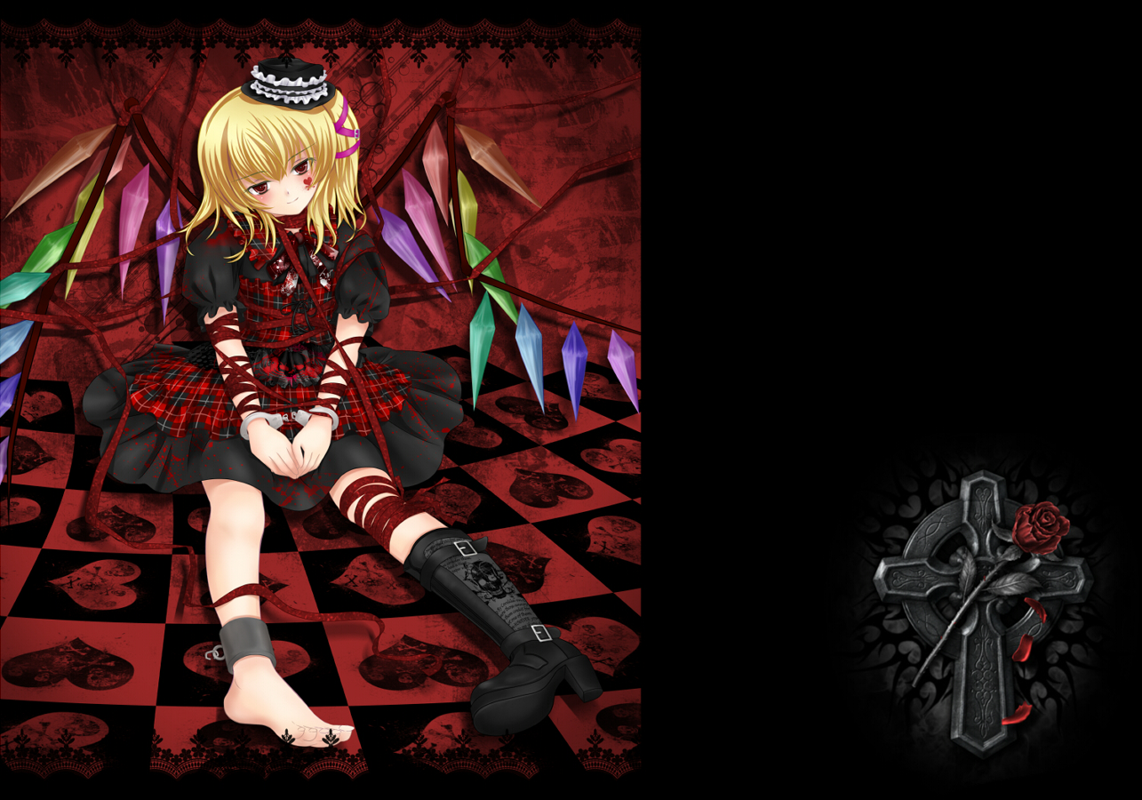 flandre_scarlet, goth-loli, lolita_fashion, nekokotei, touhou, vampire