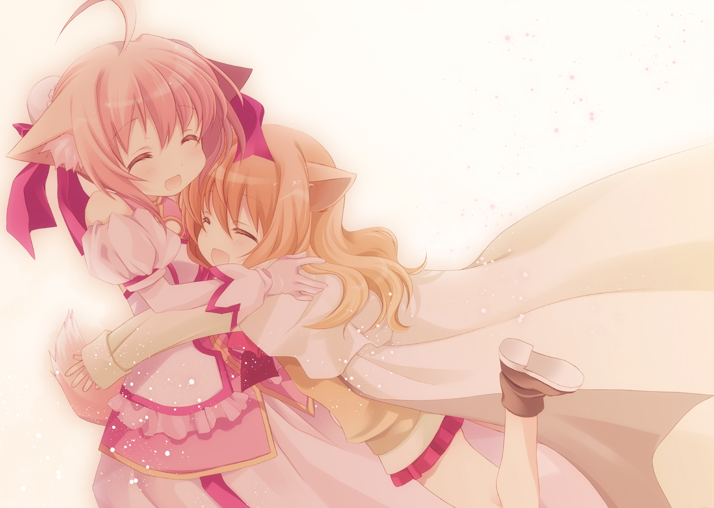 animal_ears, dog_days, dress, millhiore_f_biscotti, ricotta_elmar, tokumi_yuiko, white