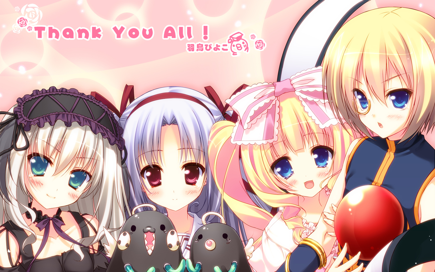 11_eyes, bow, hatori_piyoko, lisette_vertorre, momono_shiori, shoka_no_benedictus, shoka_no_scholastica