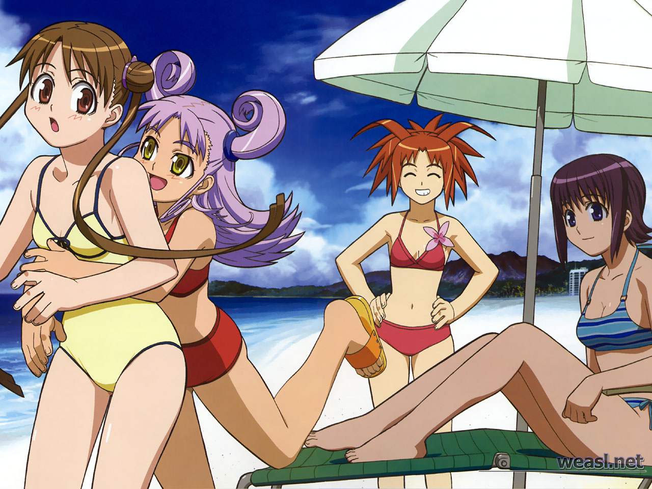 arisa_glennorth, katase_shima, kazamatsuri_rinna, machida_ayaka, swimsuit, uchuu_no_stellvia