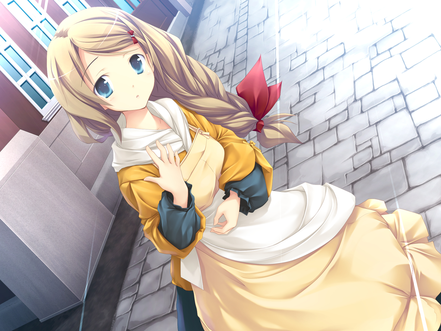 alma_konrad, blue_eyes, brown_hair, fue, game_cg, rococoworks, vanitas_no_hitsuji
