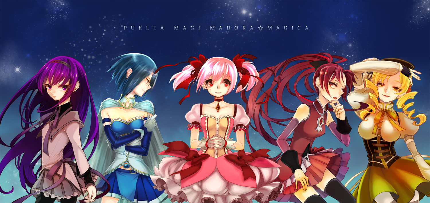akemi_homura, kaname_madoka, mahou_shoujo_madoka_magica, miki_sayaka, oooocha, sakura_kyouko, tomoe_mami