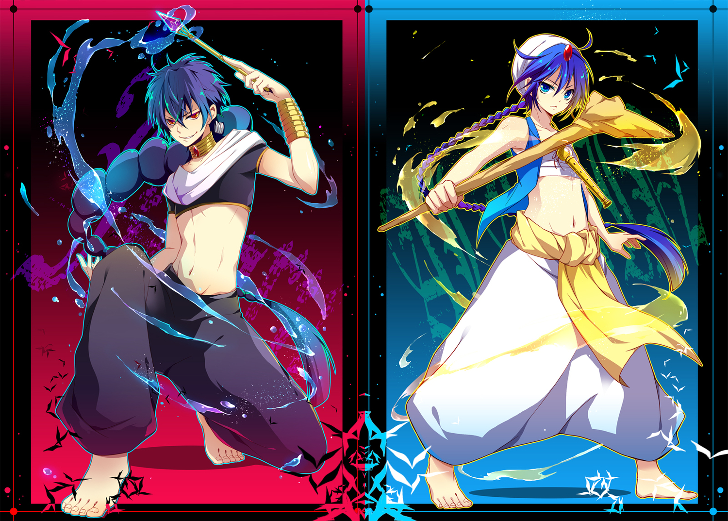 aladdin_(magi), all_male, judal, magic, magi_the_labyrinth_of_magic, male