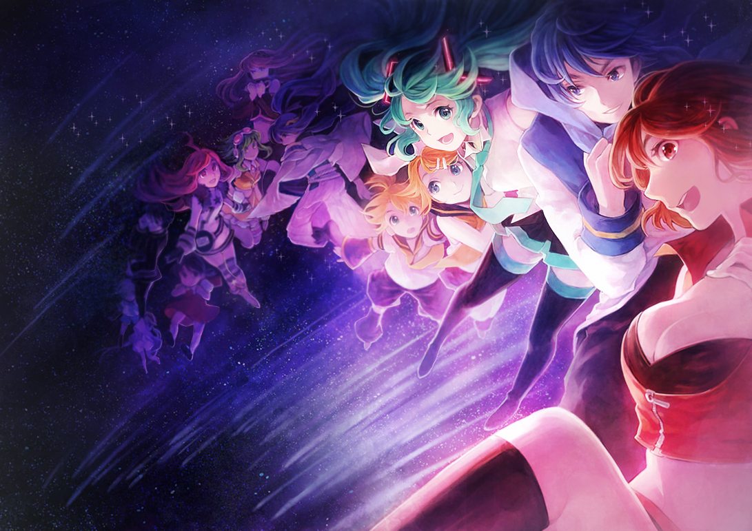 group, gumi, hatsune_miku, hiyama_kiyoteru, kaai_yuki, kagamine_len, kagamine_rin, kaito