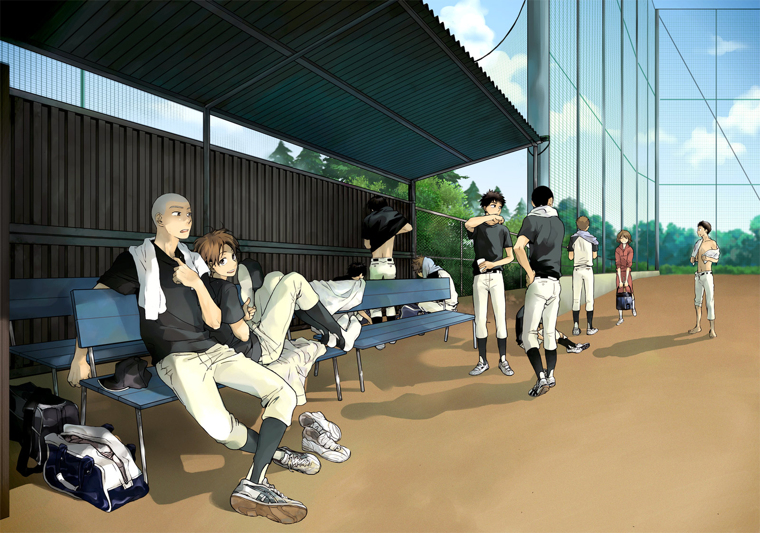 abe_takaya, hanai_azusa, izumi_kousuke, male, mihashi_ren, mizutani_fumiki, nishihiro_shintarou, ookiku_furikabutte, sakaeguchi_yuuto, shinooka_chiyo, suyama_shoji, tajima_yuuichirou