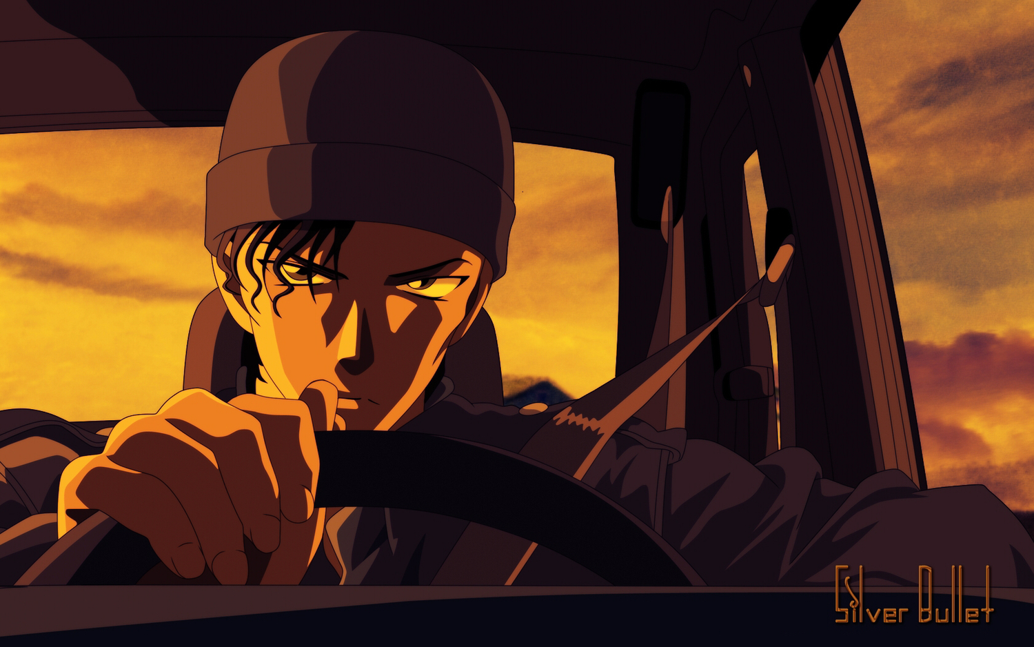 akai_shuuichi, all_male, car, detective_conan, hat, male, vector