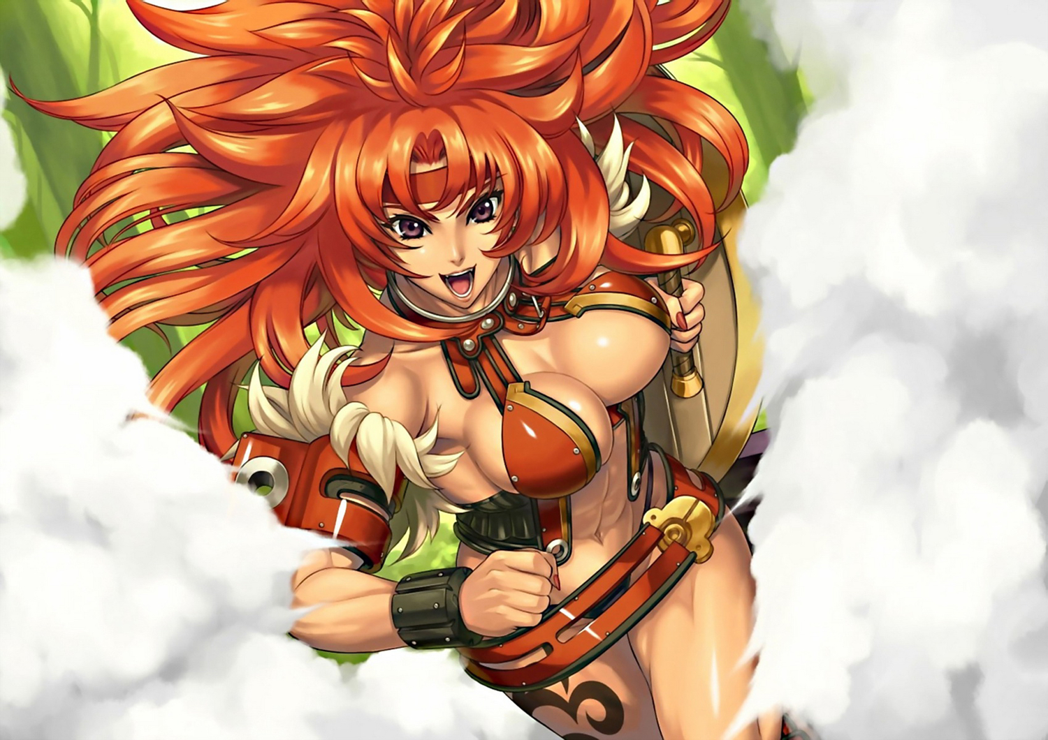 breasts, cleavage, eiwa, queen's_blade, risty