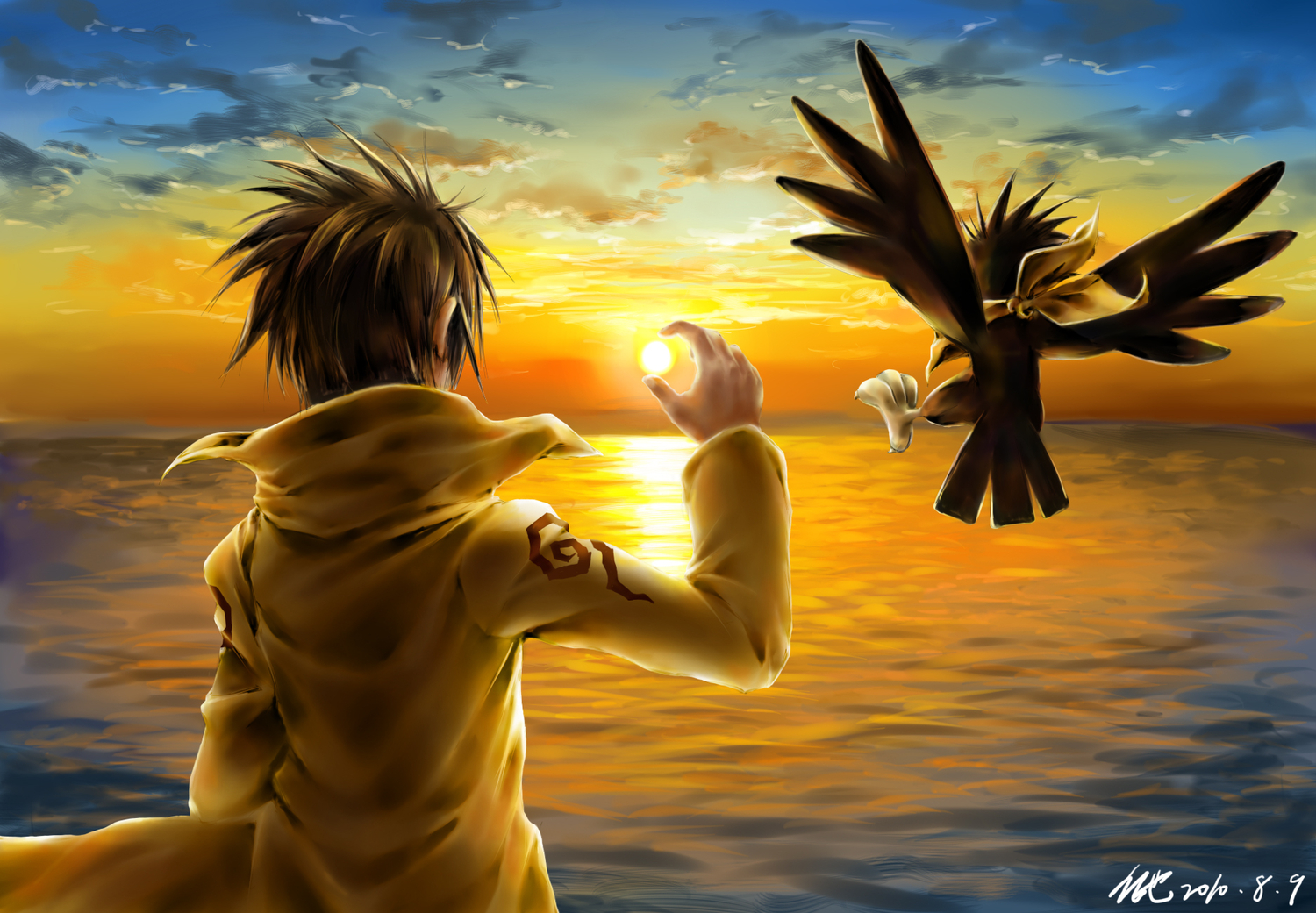 all_male, animal, bird, jing, jing:_king_of_bandits, kir, male, sky, water