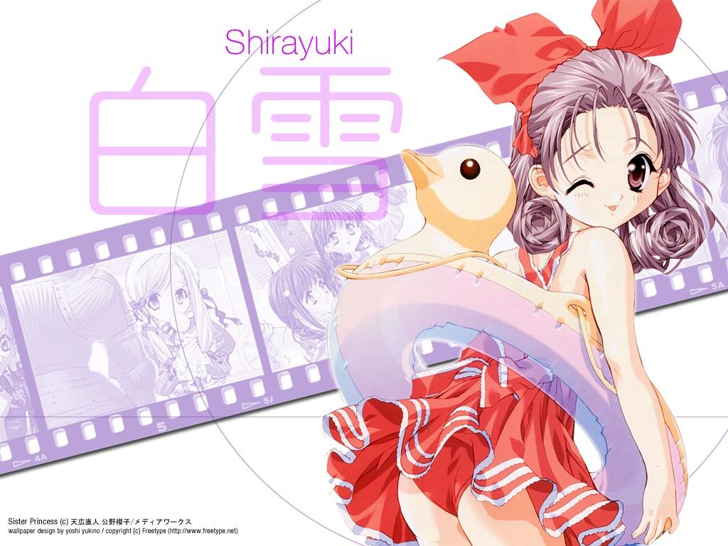jpeg_artifacts, loli, minakami_shirayuki, purple_eyes, sister_princess, swim_ring, swimsuit, tenhiro_naoto
