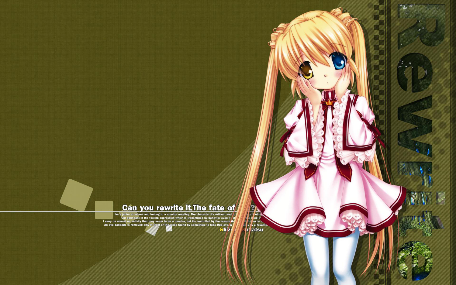 bicolored_eyes, blonde_hair, hinoue_itaru, jpeg_artifacts, key, loli, lolita_fashion, long_hair