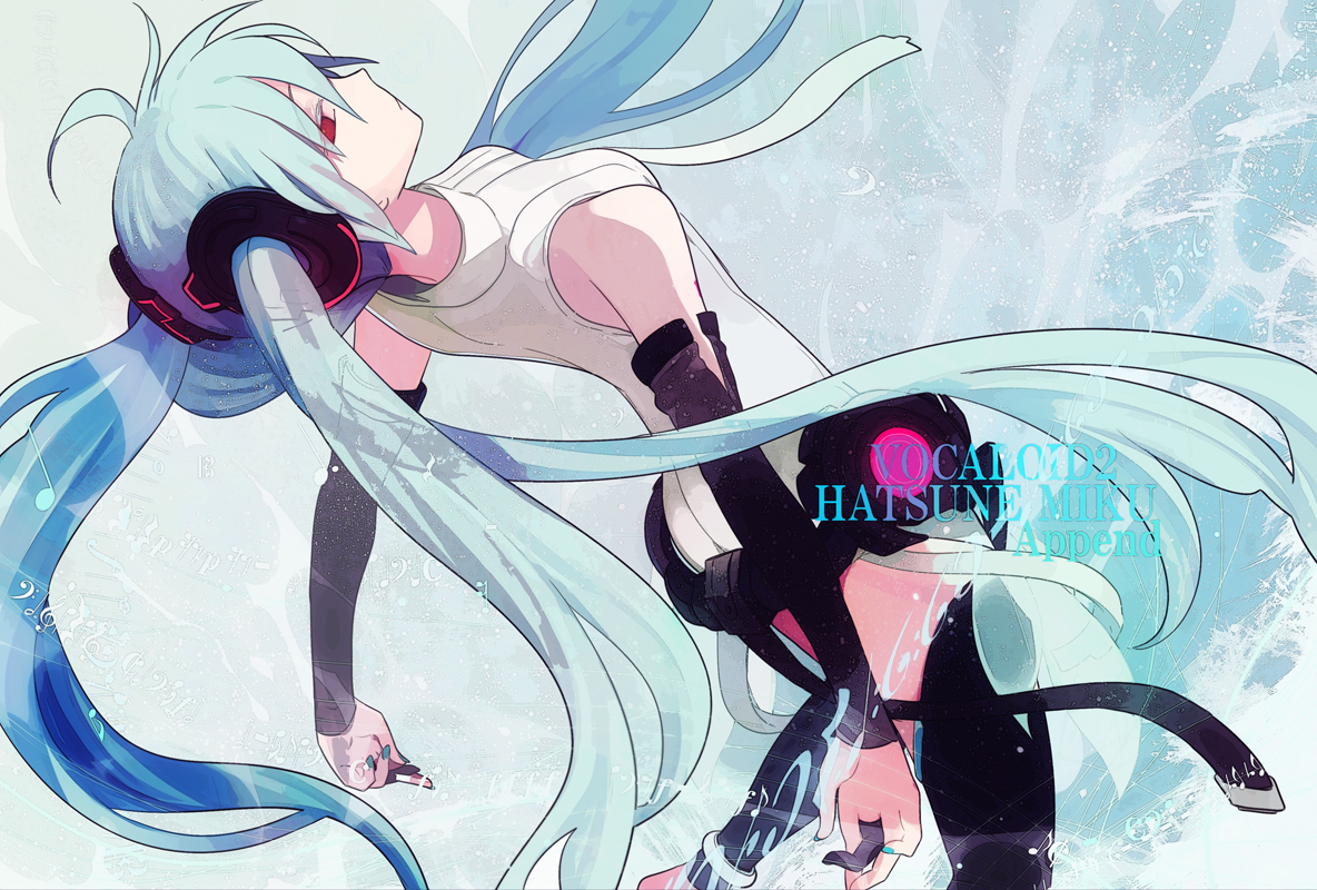 harano, hatsune_miku, miku_append, red_eyes, twintails, vocaloid