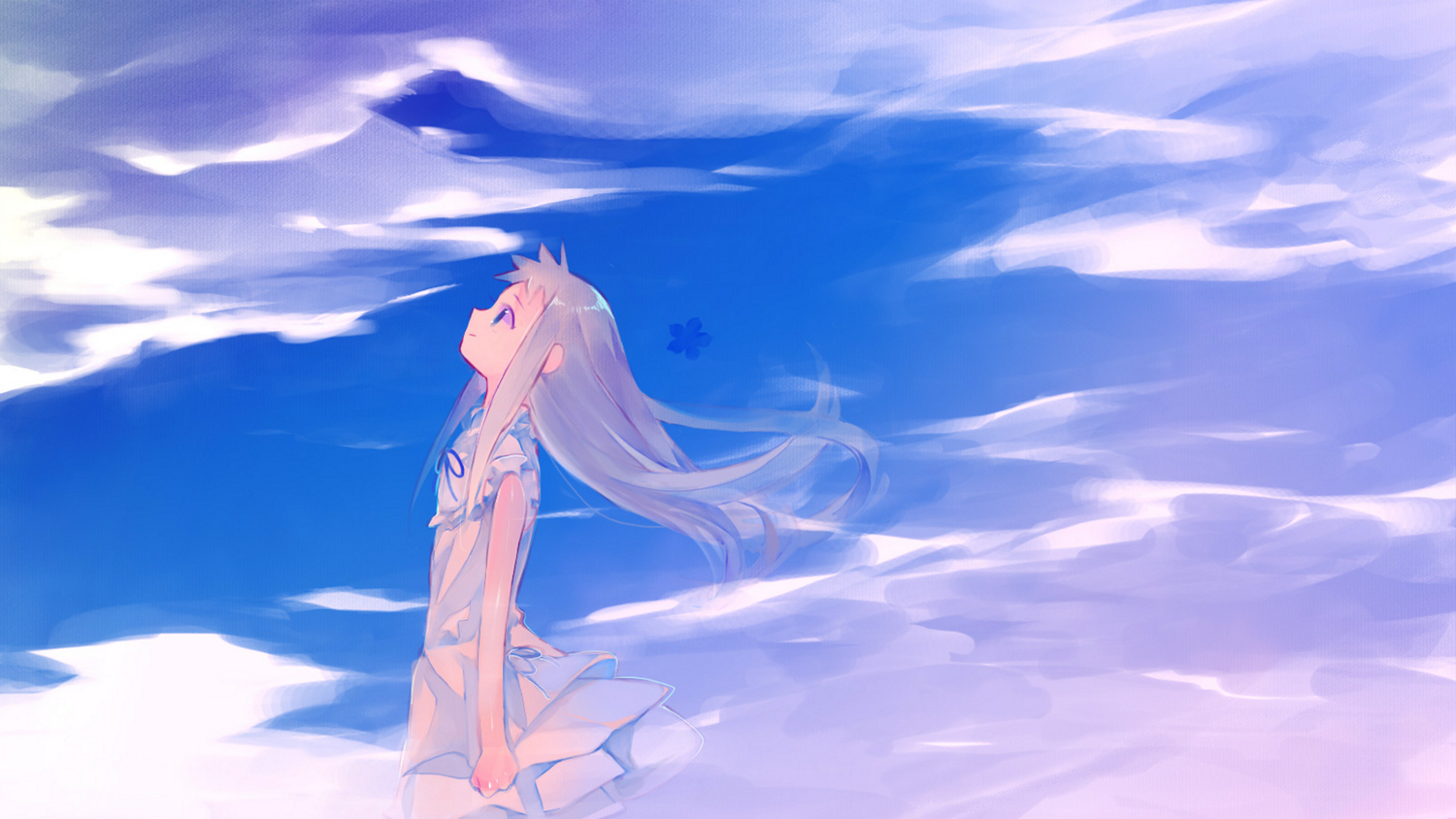 ano_hi_mita_hana_no_namae_wo_bokutachi_wa_mada_shiranai, honma_meiko, makino_(sinobusan), sky