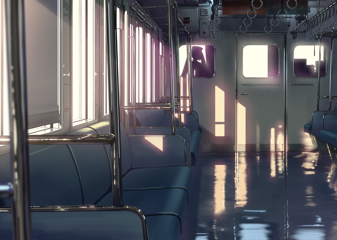 athrun1120, hat, hatsune_miku, original, realistic, scenic, train, twintails, vocaloid
