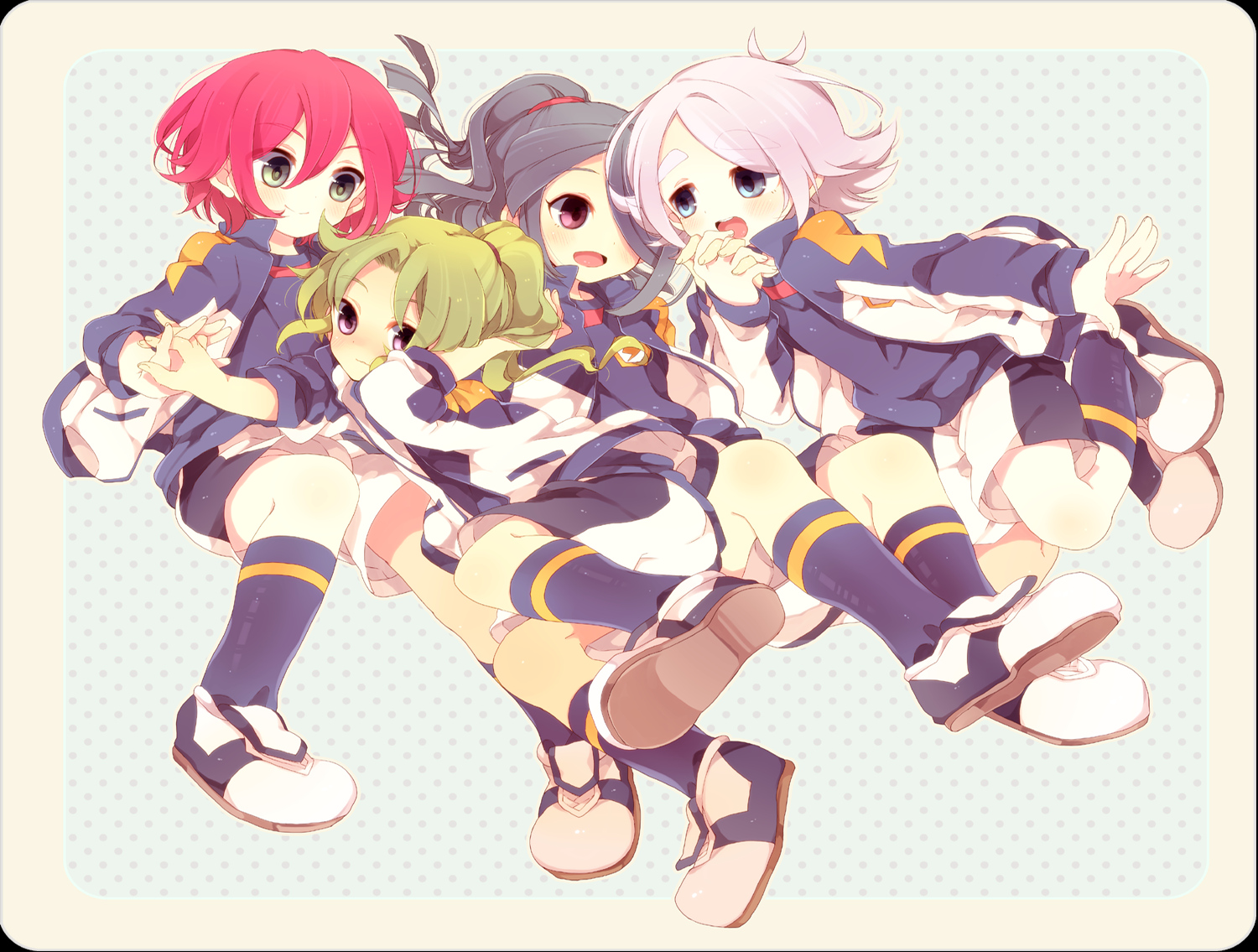 all_male, chiku-wa, fubuki_shirou, group, inazuma_eleven, kazemaru_ichirouta, kiyama_hiroto, male