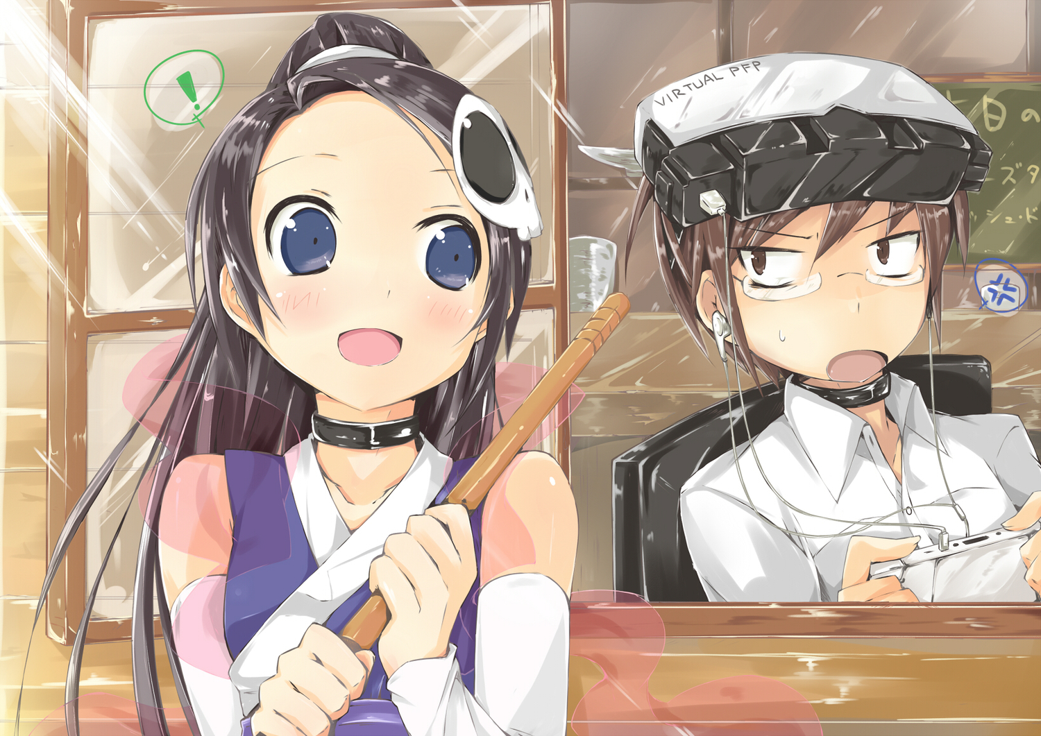 brown_eyes, brown_hair, choker, elsee_de_ruth_ima, glasses, kami_nomi_zo_shiru_sekai, katsuragi_keima, kitsune_(scaz)
