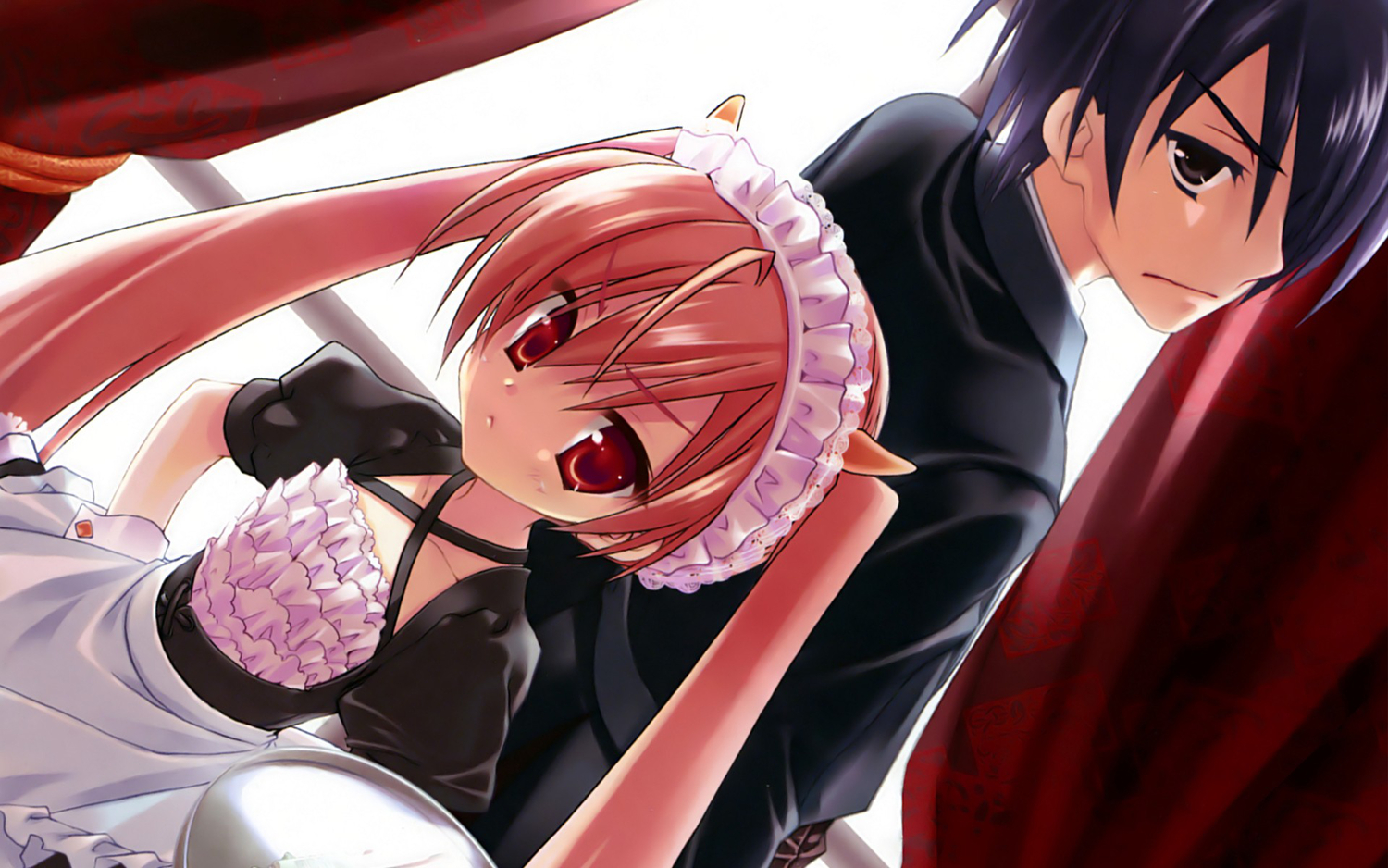 hidan_no_aria, kanzaki_h_aria, pink_hair, tooyama_kinji, twintails
