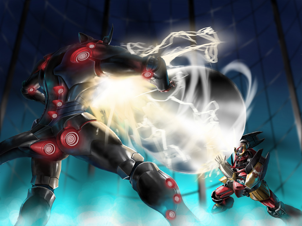 gurren-lagann, mecha, tengen_toppa_gurren_lagann, weapon