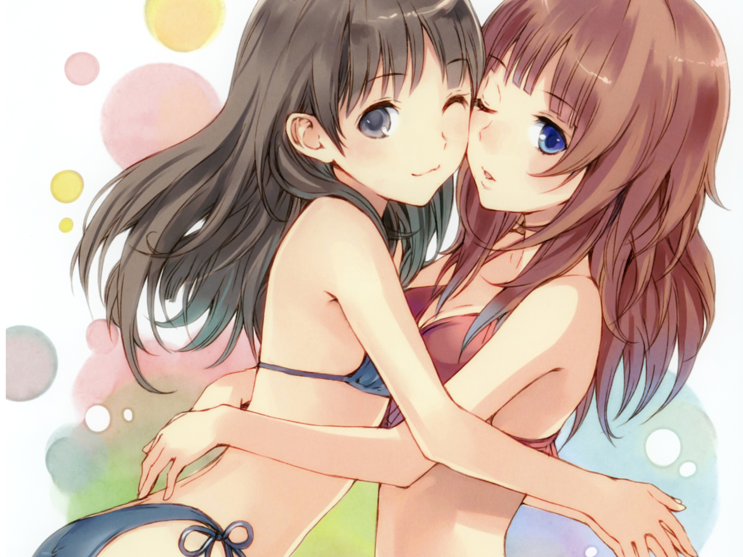 atelier_rorona, atelier_totori, kishida_mel, rororina_fryxell, swimsuit, totooria_helmold